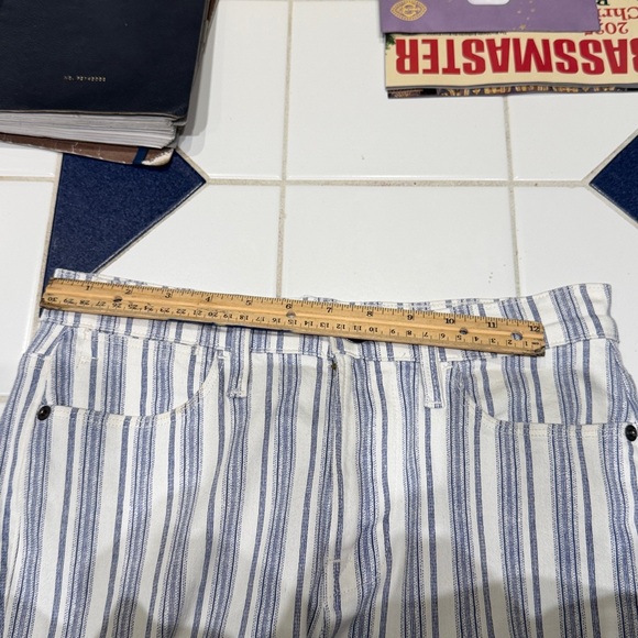 Frame Le high Flare blue/white striped jeans - Picture 9 of 9